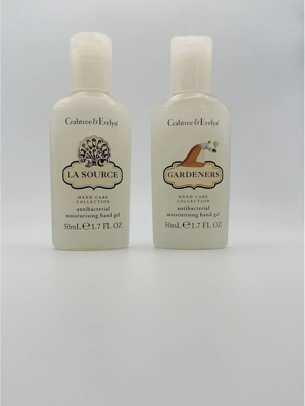 2 Crabtree Evelyn Antibacterial Moisturising Hand Gel 1.7 Fl Oz Lot